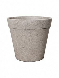 Кашпо Fibrics bamboo straight grey 31 см.