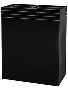 Кашпо Line-up rectangle matt black (with liner) L59 W30 H75