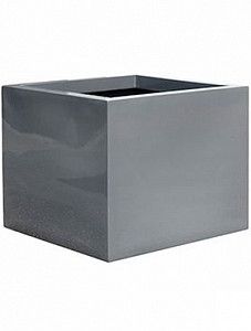 Кашпо Fiberstone glossy grey jumbo without feet l