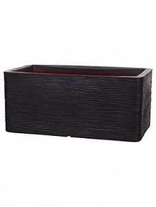 Кашпо Capi "Nature nature rib nl pot rectangle black"