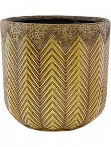 Кашпо Indoor pottery pot cecil ochre 17 см. (упаковка 4 шт.)