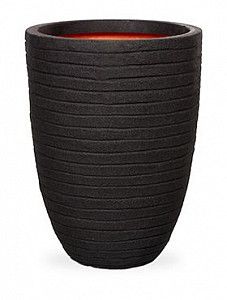 Кашпо Capi "Nature nature row nl vase vase elegant ii black"