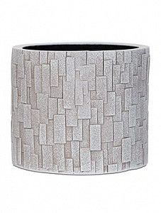 Кашпо Capi "Nature stone vase cylinder ii ivory" (упаковка 4 шт.)
