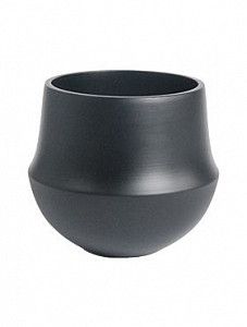 Кашпо Fusion pot black 15 см.