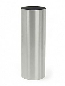 Кашпо Parel column stainless steel brushed on felt H100 D40