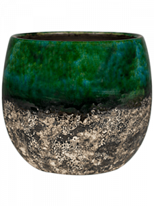 Кашпо Lindy pot green black 25 см.