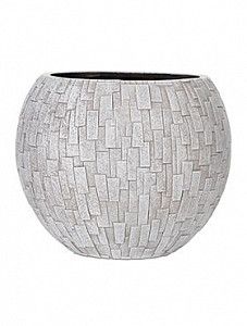 Кашпо Capi "Nature stone vase ball iii ivory" (упаковка 2 шт.)