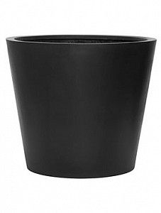 Кашпо Fiberstone bucket black l