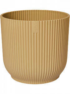 Кашпо Vibes fold round butter yellow 20 см.