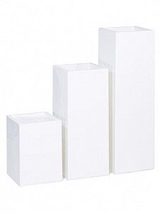 Кашпо Premium tower column white