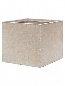 Кашпо Raindrop cube beige 27 см.