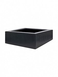 Кашпо Polycube anthracite square L120 W120 H40