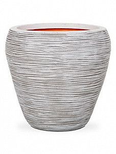 Кашпо Capi "Nature rib nl vase taper round ivory"