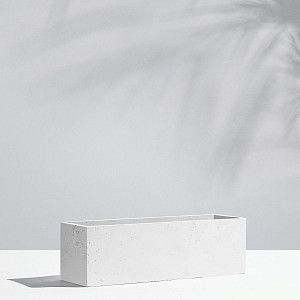 Цветочный горшок Rectangle L Белый