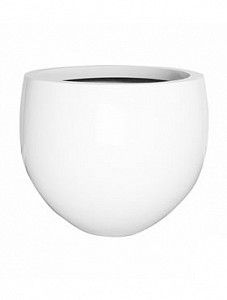 Кашпо Fiberstone glossy white jumbo orb m