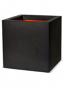 Кашпо Capi "Urban smooth nl pot square ii black"