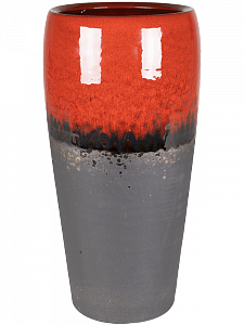 Кашпо Amora duo black red 45 см.