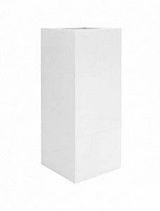 Кашпо Fiberstone glossy white bouvy xxl