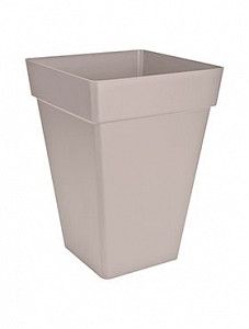 Кашпо Loft urban square high warm grey 51 см.