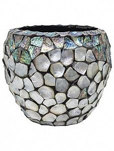 Кашпо Oceana pearl abalone couple blue 37 см.