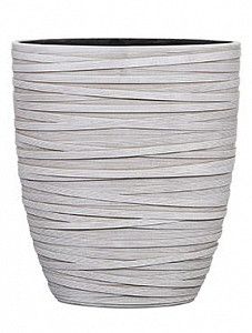 Кашпо Capi "Nature planter oval iii loop ivory"