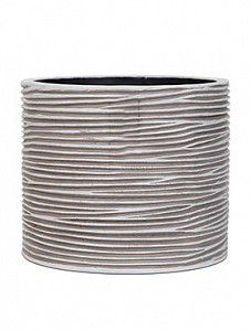Кашпо Capi "Nature vase cylinder iii rib ivory" (упаковка 3 шт.)