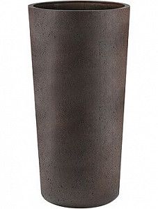 Кашпо Grigio vase tall rusty iron-concrete 90 см.