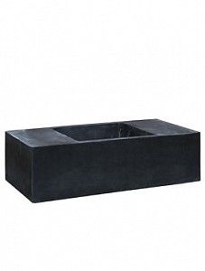 Кашпо Fiberstone jumbo seating black xxxl