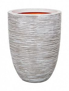 Кашпо Capi "Nature rib nl vase vase elegant iv ivory"