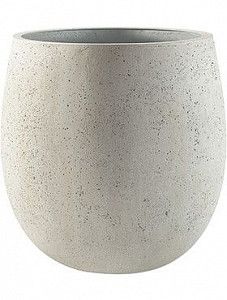 Кашпо Grigio balloon antique white-concrete 30 см.