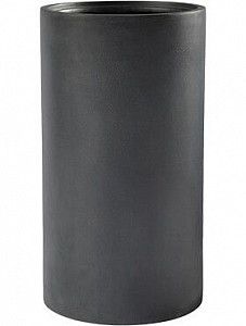 Кашпо Basic cylinder dark grey (с техническим кашпо) 68 см.