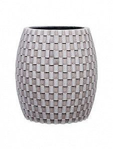 Кашпо Capi "Nature vase elegant wide ii wave ivory" (упаковка 6 шт.)
