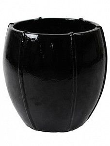 Кашпо Moda emperor black shiny 43 см