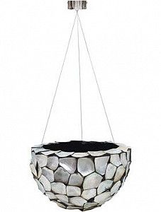 Подвесное кашпо Oceana pearl hanging bowl blue 20 см.
