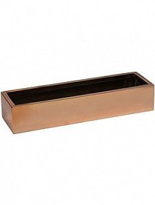 Кашпо Fiberstone platinum rose balcony slim low s