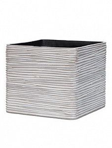 Кашпо Capi "Nature planter square ii rib ivory" (упаковка 6 шт.)