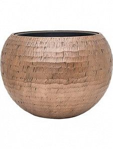Кашпо Opus hammered globe gold (с техническим кашпо) 43 см.