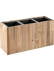 Кашпо Marrone box dark flame wood