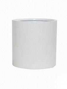 Кашпо Fiberstone glossy white max l