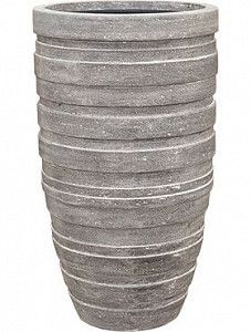 Кашпо Polystone coated junar partner raw grey (with liner) 70 см.