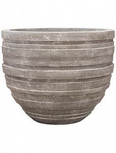 Кашпо Polystone coated junar couple raw grey 72 см.