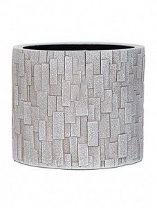 Кашпо Capi "Nature stone vase cylinder iii ivory" (упаковка 3 шт.)
