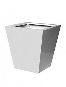 Кашпо Fiberstone glossy white jumbo thom xl