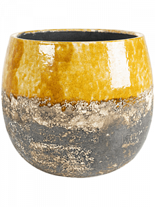 Кашпо Lindy pot ochre 20 см.