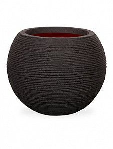 Кашпо Capi "Nature rib nl vase vase ball bla i black"