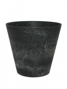 Кашпо Artstone claire pot black 34 см.