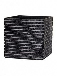 Кашпо Capi "Nature row planter square ii black" (упаковка 6 шт.)