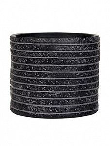 Кашпо Capi "Nature row vase cylinder iii black" (упаковка 3 шт.)