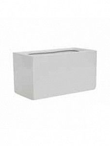Кашпо Fiberstone glossy white jort xs
