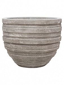 Кашпо Polystone coated junar couple raw grey 44 см.